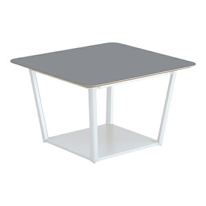コクヨ リージョン ラウンジテーブル ボックス脚 ミドルローテーブル 幅1050×奥行1050×高さ624mm 正方形 リノリウム天板 脚ホワイト LT-RG1010MLSAAF