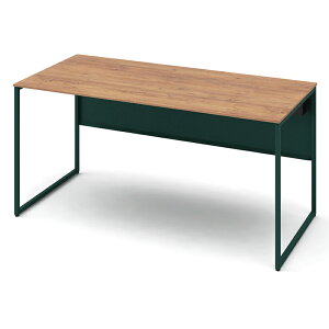 オカムラ ソリスト Soliste スタンダードタイプ(高さ720) 平机 フレーム脚(ダークグリーン) メラミン天板(ティンバーウッド) 幅1500×奥行700×高さ720mm 3K20LC 岡村製作所 オフィスデスク パソコンデ