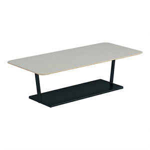 コクヨ リージョン ラウンジテーブル T字脚 ローテーブル 幅1600×奥行750×高さ454mm 角形 リノリウム天板 脚ブラック LT-RG167LE6AF