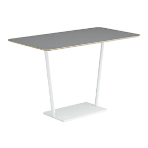 コクヨ リージョン ラウンジテーブル T字脚 ハイテーブル 幅1600×奥行900×高さ1004mm 角形 リノリウム天板 脚ホワイト LT-RG169HSAAF