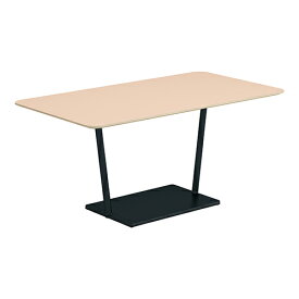 コクヨ リージョン ラウンジテーブル T字脚 ミドルテーブル 幅1600×奥行900×高さ724mm 角形 リノリウム天板 脚ブラック LT-RG169ME6AF