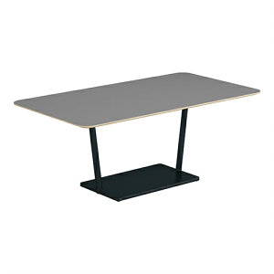 コクヨ リージョン ラウンジテーブル T字脚 ミドルローテーブル 幅1600×奥行900×高さ624mm 角形 リノリウム天板 脚ブラック LT-RG169MLE6AF