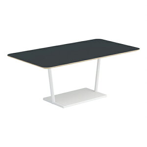 コクヨ リージョン ラウンジテーブル T字脚 ミドルローテーブル 幅1600×奥行900×高さ624mm 角形 リノリウム天板 脚ホワイト LT-RG169MLSAAF