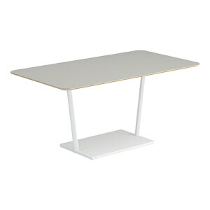 コクヨ リージョン ラウンジテーブル T字脚 ミドルテーブル 幅1600×奥行900×高さ724mm 角形 リノリウム天板 脚ホワイト LT-RG169MSAAF