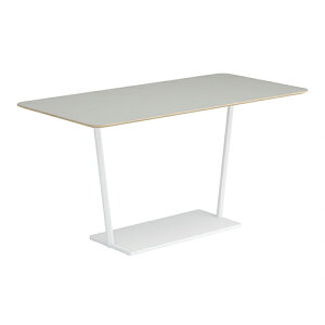 コクヨ リージョン ラウンジテーブル T字脚 ミドルハイテーブル 幅1800×奥行900×高さ904mm 角形 リノリウム天板 天板アッシュ 脚ホワイト LT-RG189MHSAAF