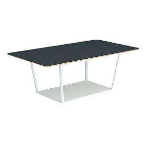 コクヨ リージョン ラウンジテーブル ボックス脚 ミドルテーブル 幅2100×奥行1200×高さ724mm 角形 リノリウム天板 脚ホワイト LT-RG2112MSAAF