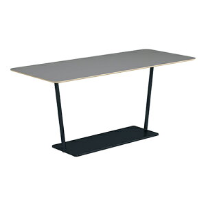 コクヨ リージョン ラウンジテーブル T字脚 ミドルハイテーブル 幅2100×奥行900×高さ904mm 角形 リノリウム天板 脚ブラック LT-RG219MHE6AF