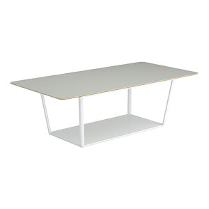 コクヨ リージョン ラウンジテーブル ボックス脚 ミドルテーブル 幅2400×奥行1200×高さ724mm 角形 リノリウム天板 脚ホワイト LT-RG2412MSAAF