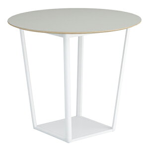 コクヨ リージョン ラウンジテーブル ボックス脚 ハイテーブル 幅1200×奥行1200×高さ1004mm 円形 リノリウム天板 脚ホワイト LT-RGC12HSAAF