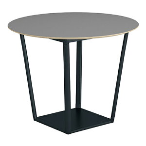 コクヨ リージョン ラウンジテーブル ボックス脚 ミドルハイテーブル 幅1200×奥行1200×高さ904mm 円形 リノリウム天板 脚ブラック LT-RGC12MHE6AF