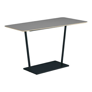 コクヨ リージョン ラウンジテーブル T字脚 ハイテーブル 幅1800×奥行895×高さ1004mm 台形 リノリウム天板 脚ブラック LT-RGD189HE6AF