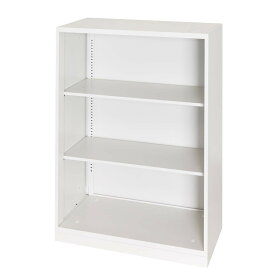 【法人様限定】スチール書庫 オフィスコム アーチー オープン書庫 下置き ベース付き 幅800×奥行400×高さ1100mm スチール 書庫 事務所 キャビネット 黒 ブラック 書棚 本棚 シェルフ 収納 書類棚 収納庫 収納棚 オフィス収納 a4ファイル オープンラック 書類 整理