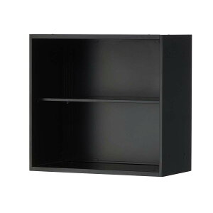 【法人様限定】スチール書庫 オフィスコム アーチー オープン書庫 上置き 幅800×奥行400×高さ750mm スチール 書庫 事務所 キャビネット 白 ホワイト 黒 ブラック 書棚 本棚 シェルフ 収納 書類