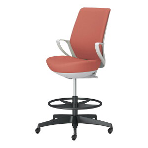 コクヨ ピコラリビナ picora livina ハイタイプ ハイバック 布張り ブラック脚 本体ホワイトグレー ゴム単輪キャスター オフィスチェア C10-B22CG-E1