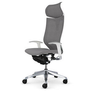 オカムラ バロン baron エクストラハイバック 可動ヘッドレスト 座クッション アジャストアーム ポリッシュフレーム ホワイトボディ CP81BWokamura 岡村製作所 オフィスチェア パソコンチェア cha