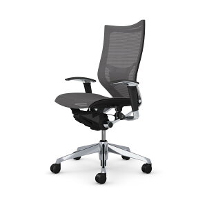 オカムラ バロン Baron ハイバック 座メッシュ アジャストアームポリッシュフレーム ブラックボディ ランバーサポート付 CP85ASokamura 岡村製作所 オフィスチェア パソコンチェア chair 椅子 社長