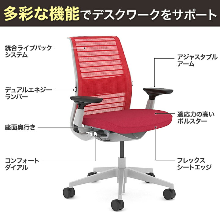 楽天市場】スチールケース シンク スツール Steelcase Think Stool  
