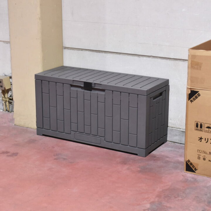 楽天市場】コンテナボックス 収納ボックス 屋外 大容量 蓋付き 物置 