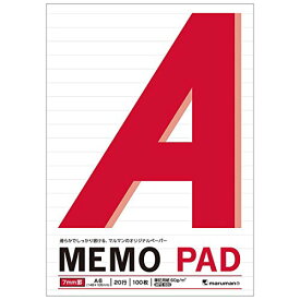 P170A マルマン A6 メモパッド 7mm罫 P170A マルマン 4979093170029（430セット）