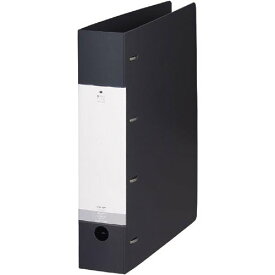 G1280-24 リクエスト　D型リングファイル A4・S型 4穴 黒 リヒトラブ 4903419175696（110セット）