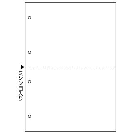 HISAGO マルチプリンタ帳票A4白紙2面4穴 BPE2003 ヒサゴ 4902668567504