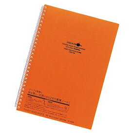 N-1608-4 AQUA DROPs　ツイストリング・ノート セミB5・S型 29穴 橙 リヒトラブ 4903419324988（20セット）