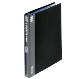 S-343-BKクロ　コレクト S-343-BK 3ポケットバインダーブラック 厚型 S343BK コレクト 4971711660165（10セット）