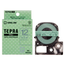テプラ・プロ テープカートリッジ 模様ラベル 水玉緑 12mm SWM12GH キングジム 4971660762545