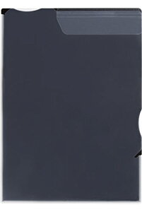 758クロ スーパーハードホルダー(マチ付) 黒 758(1枚入) キングジム 4971660017287(110セット)