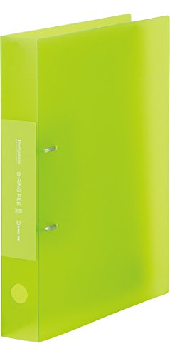 [・40セット]シンプリーズ Dリングファイル A4タテ型 透明 黄緑 652TSPキミ キングジム 4971660030637（40セット）