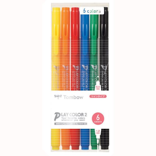 トンボ鉛筆 プレイカラー2 6色 GCB-611 トンボ鉛筆 4901991054507（120セット）