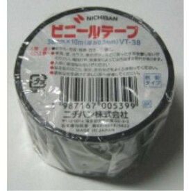 VT-386クロ　ニチバン ビニールテープ VT-38 黒 ニチバン 4987167005399（250セット）