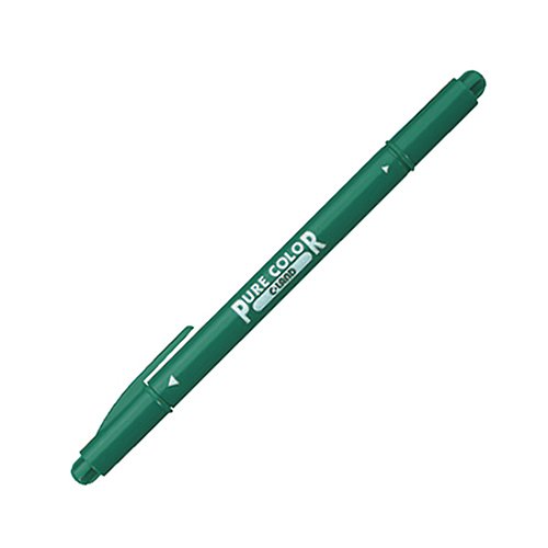 [単価74円・710セット]PW100TPC7　三菱鉛筆 ピュアカラー 深緑色 サインペン PW100TPC.7 三菱鉛筆 4902778552827（710セット）