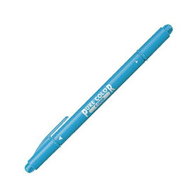 [単価81円・10セット]三菱鉛筆 ピュアカラー 水色 サインペン PW100TPC.8 三菱鉛筆 4902778552834（10セット）