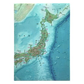 東京カート クリアファイル日本地勢 東京カートグラフィック 4562339393476