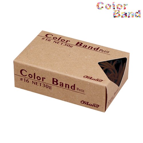 30 g of 上等 Kyowa オーバンド rubber band collarband 本店 GGC-030-CH #16 共和 petit 4971620229590 箱 chocolate カラーバンドプチ