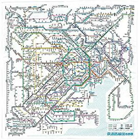 RHSJ　東京カート 鉄道路線図ハンカチ 首都圏 日本語 東京カートグラフィック 4562339392264（60セット）