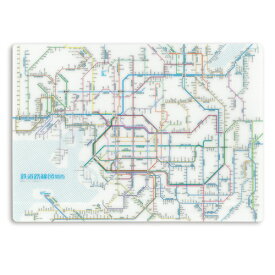 [ゆうパケット可/1個まで] 東京カート 鉄道路線図下敷き 関西 日本語 東京カートグラフィック 4562339392585