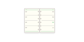 [ゆうパケット可/1個まで]レイメイ藤井 Davinci ダヴィンチ システム手帳 リフィル フリーウィークリースケジュールA　DPR204