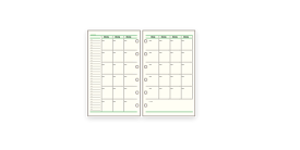 [ゆうパケット可/1個まで]レイメイ藤井 Davinci ダヴィンチ システム手帳 リフィル フリーマンスリースケジュールA　DPR206 4902562242743