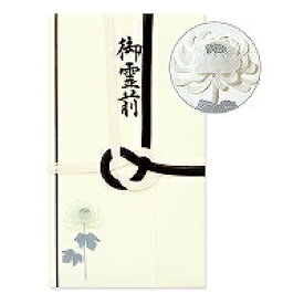 25139006 ミドリ PC金封 御霊前 菊柄 デザインフィル 4902805251396（30セット）