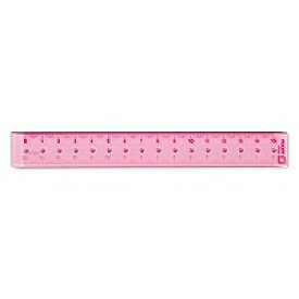42232006 アクリル定規 15cm ピンク デザインフィル 4902805422321