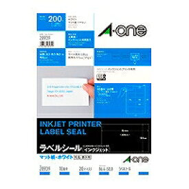 エーワン ラベルシール インクジェット 10面 20枚 28939