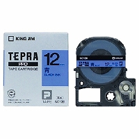 テプラ・プロ テープカートリッジ カラーラベル パステル 青 12mm SC12B キングジム 4971660765805（120セット）