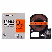 テプラ・プロ テープカートリッジ カラーラベル パステル オレンジ 9mm SC9D キングジム 4971660760862（120セット）