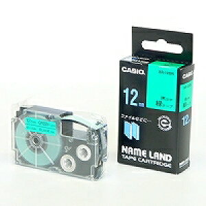 XR-12GNミドリ カシオネームランドテープカートリッジ XR-12GN カシオ計算機 4971850123668(100セット)