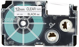 CASIO ネームランドテープ XR-12X-5P-E 12mm カシオ計算機 4971850139621（10セット）