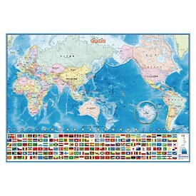 世界地図 いろいろ書ける消せる世界地図 073102(1枚) デビカ 4904901731024