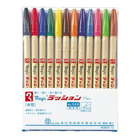 マジック ラッションペン 12色セット M300C-12 寺西化学工業 4902071601123