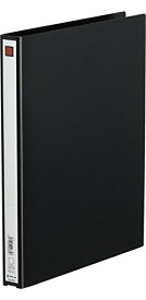 リングファイル(エコノミータイプ) 黒 611 キングジム 4971660006656（10セット）